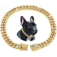 Load image into Gallery viewer, PAWS & CLAWS™Luxury Gold Dog Chain Collar
