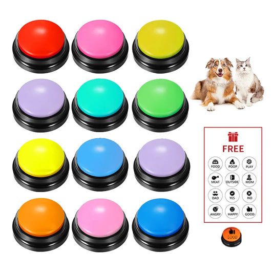 Paws & Claws™Voice Recording Button Pet Toys