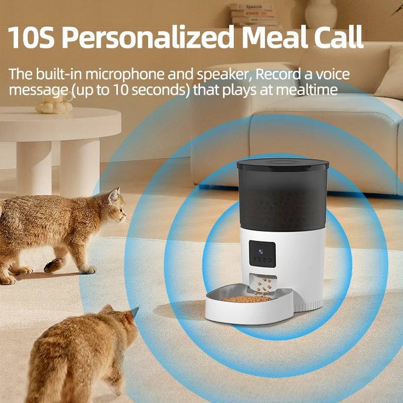 PAWS & CLAWS™Automatic Cat Feeder With Camera Video