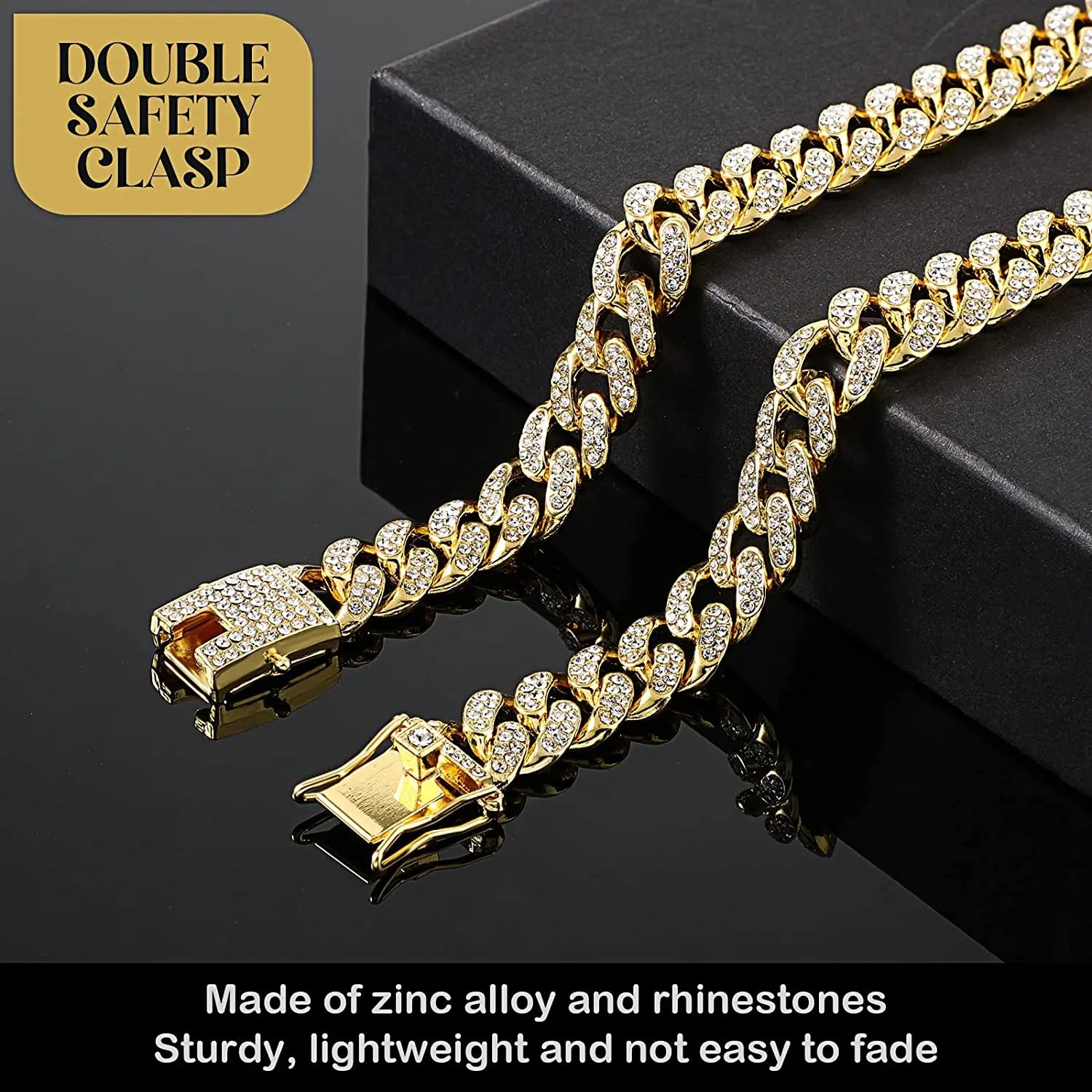 PAWS & CLAWS™Luxury Gold Dog Chain Collar